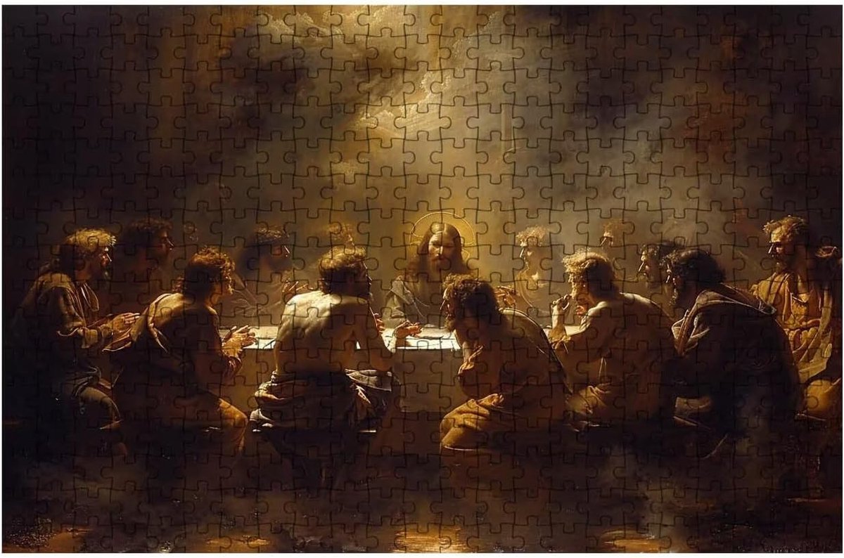 Houten Puzzel - Legpuzzel Volwassenen - Ontspannen Vrije Tijd - Geïmporteerd Lindehout - 2000 Stukjes - Het Laatste Avondmaal