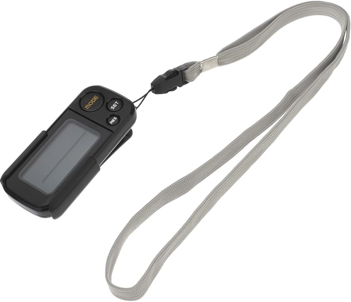 Digitale Stappenteller - Fitness Tracker - Gezondheid Bijhouden - 3D Sensor Technologie - 8x3.8x1.5 cm - Zwart