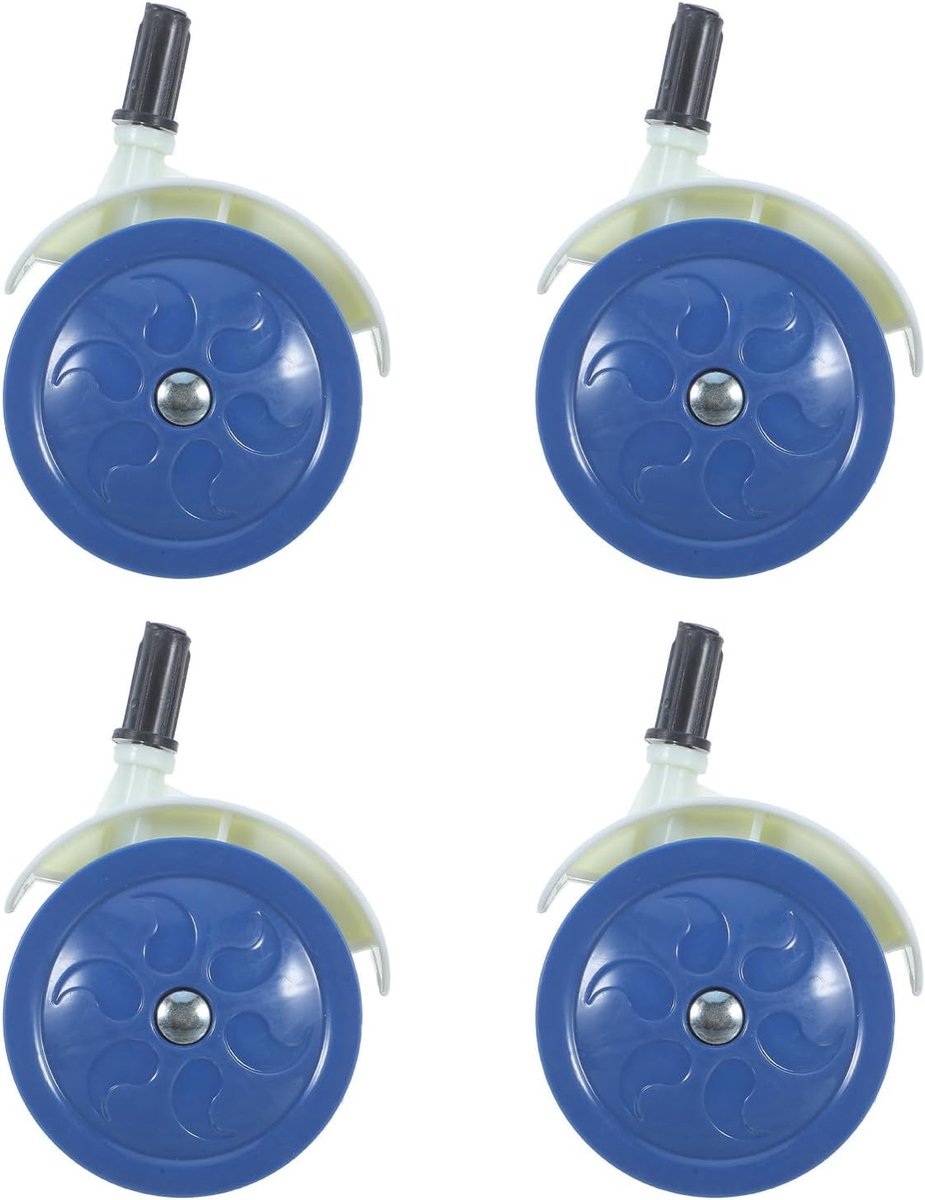 Zwenkwielen Kinderwagen - Loopwagen Wielen - Baby Mobiliteit - Stille Rotatie - 1030 x 680 cm - Donkerblauw