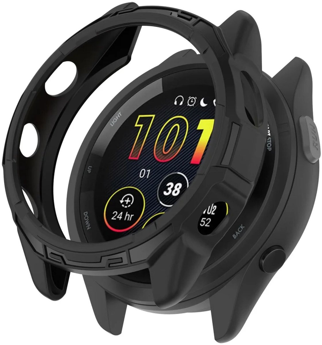 TPU Hoesje Geschikt voor de Garmin Forerunner 265 - Sterk Materiaal - Zwart
