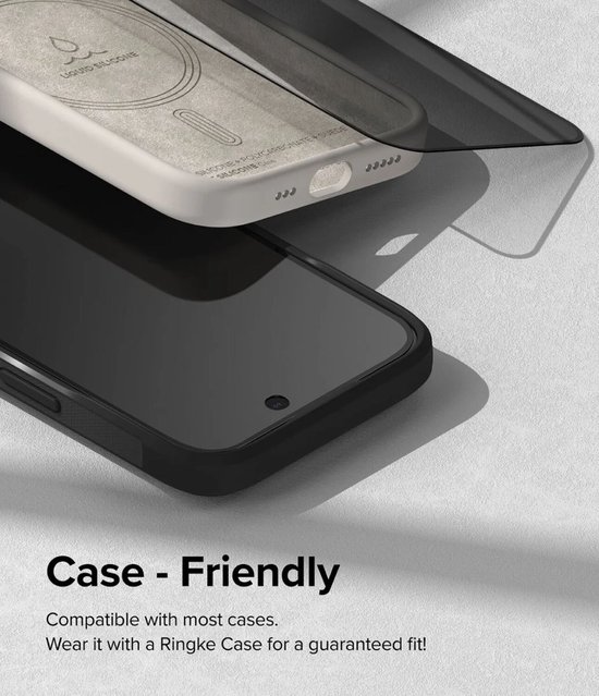 Ringke Apple iPhone 15 Plus Protecteur d'écran Confidentialité Tempered Glass 9H