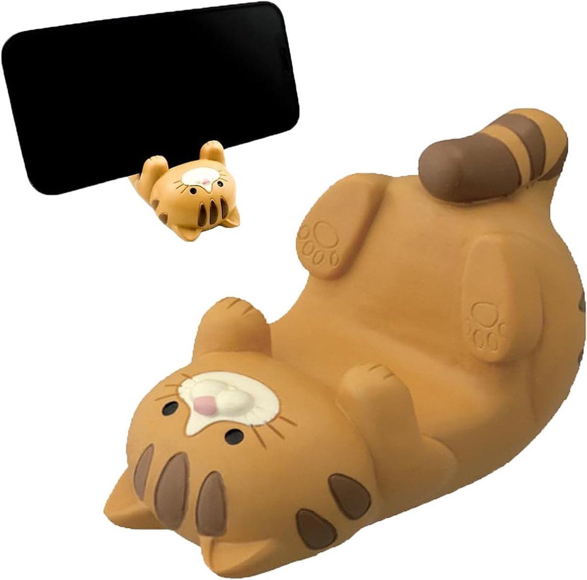 Schattige katten telefoonhouder voor bureau, draagbare telefoonstandaard voor smartphones