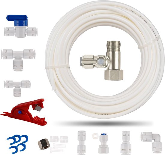 15m Water Supply Tube voor Koelkast, 1/4 Inch PE Slang, Waterfilter Aansluiting voor RO Systeem en Koelkast