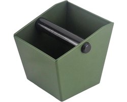Koffie Afvalbak - Boring Box - Koffie Bereiding - Ruimtebesparend Ontwerp - 13 x 13 x 13 cm - Zwart