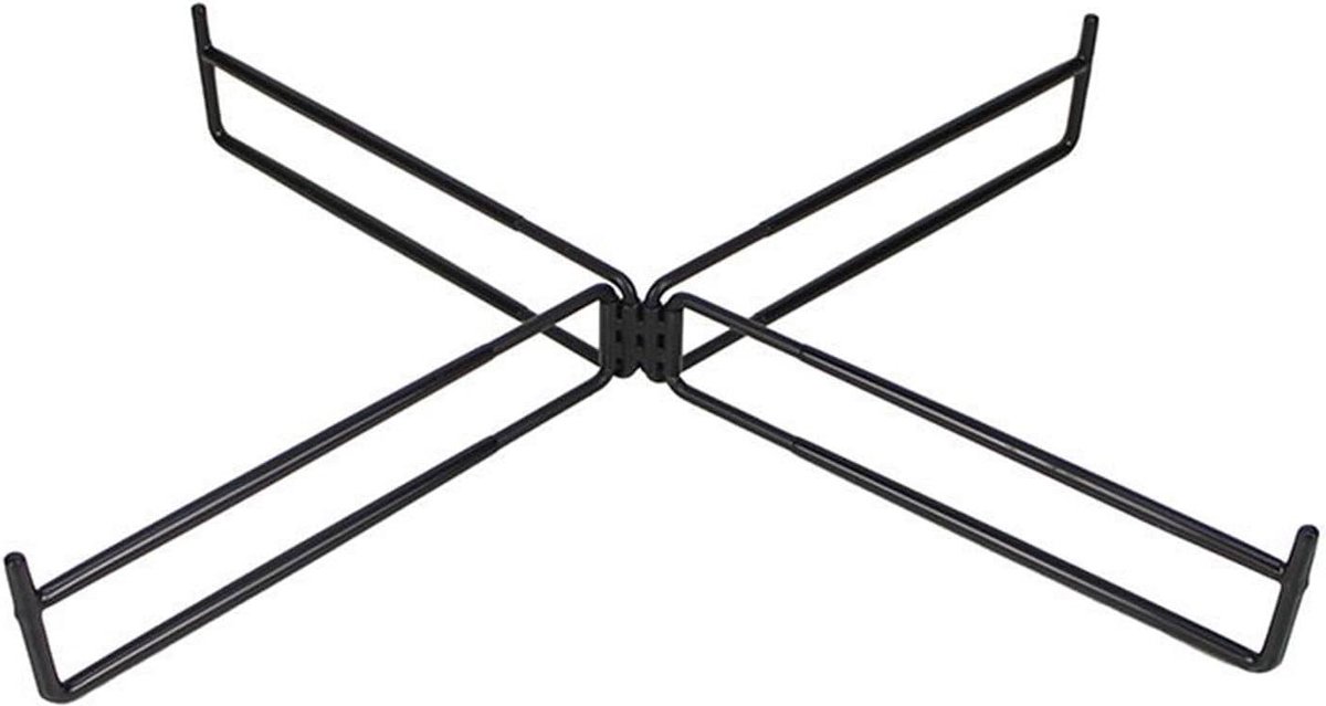 Koelboxstandaard - Opbergrek - Outdoor gebruik - Roestwerend ontwerp - 26x7cm - Zwart