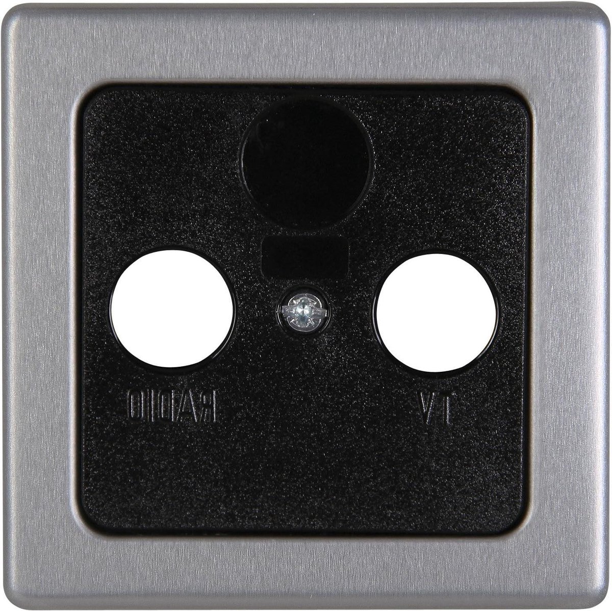 Antenneafdekking - TV afdekking RF afdekking - Afwerken stopcontact - Smal frame ontwerp - 2-fach Abdeckung - Staal