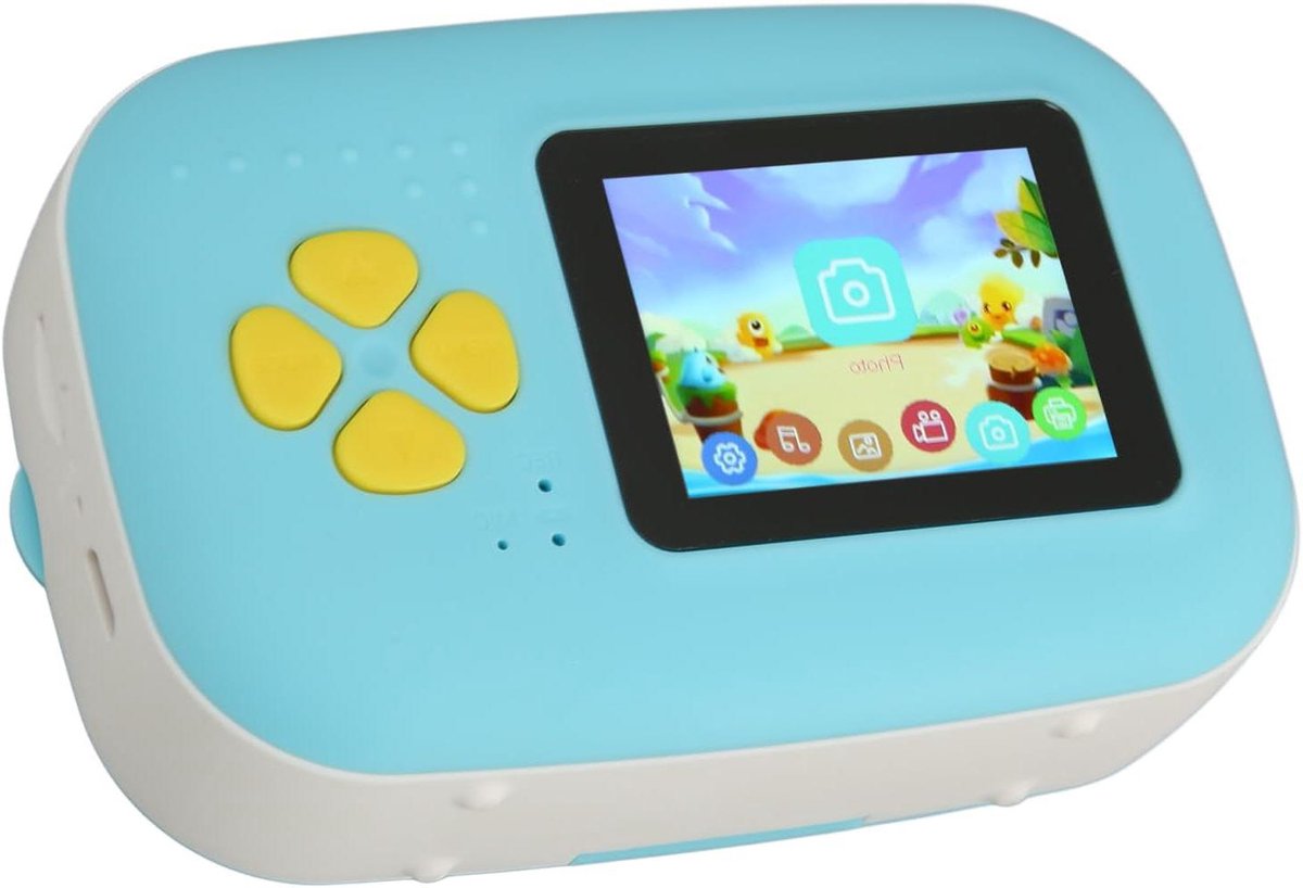 Kinder Camera - Directe Print Camera - Foto's Maken Printen - 16 MP Dubbele Camera - 2 Inch Scherm - Zwart