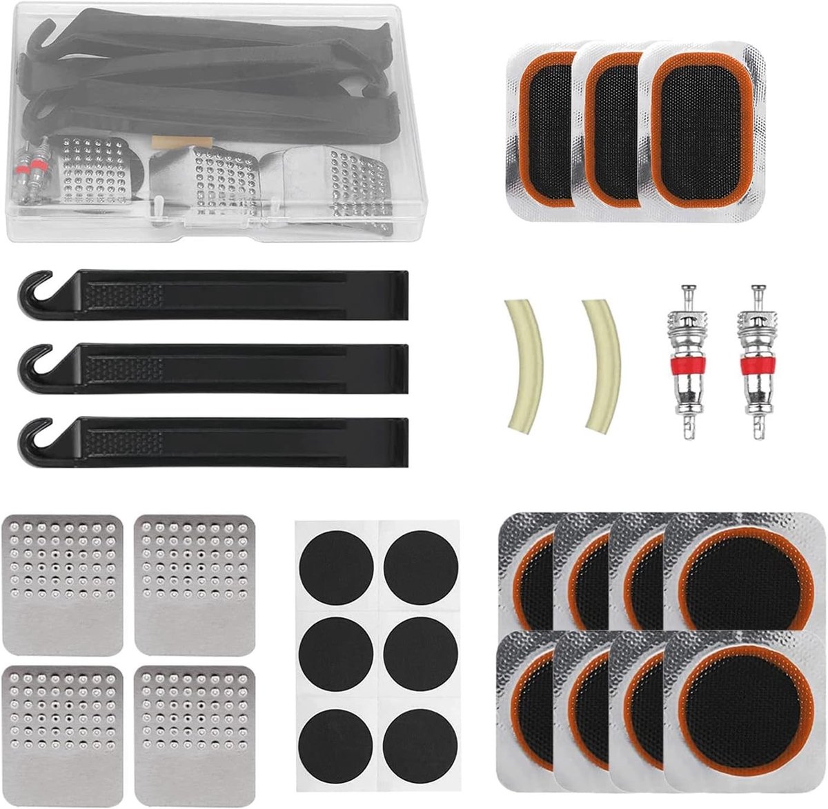 Complete Fietsband Reparatieset met Plakset voor Fietsers en Motorrijders - Ideaal voor Alle Terrains en Opblaasbare Banden