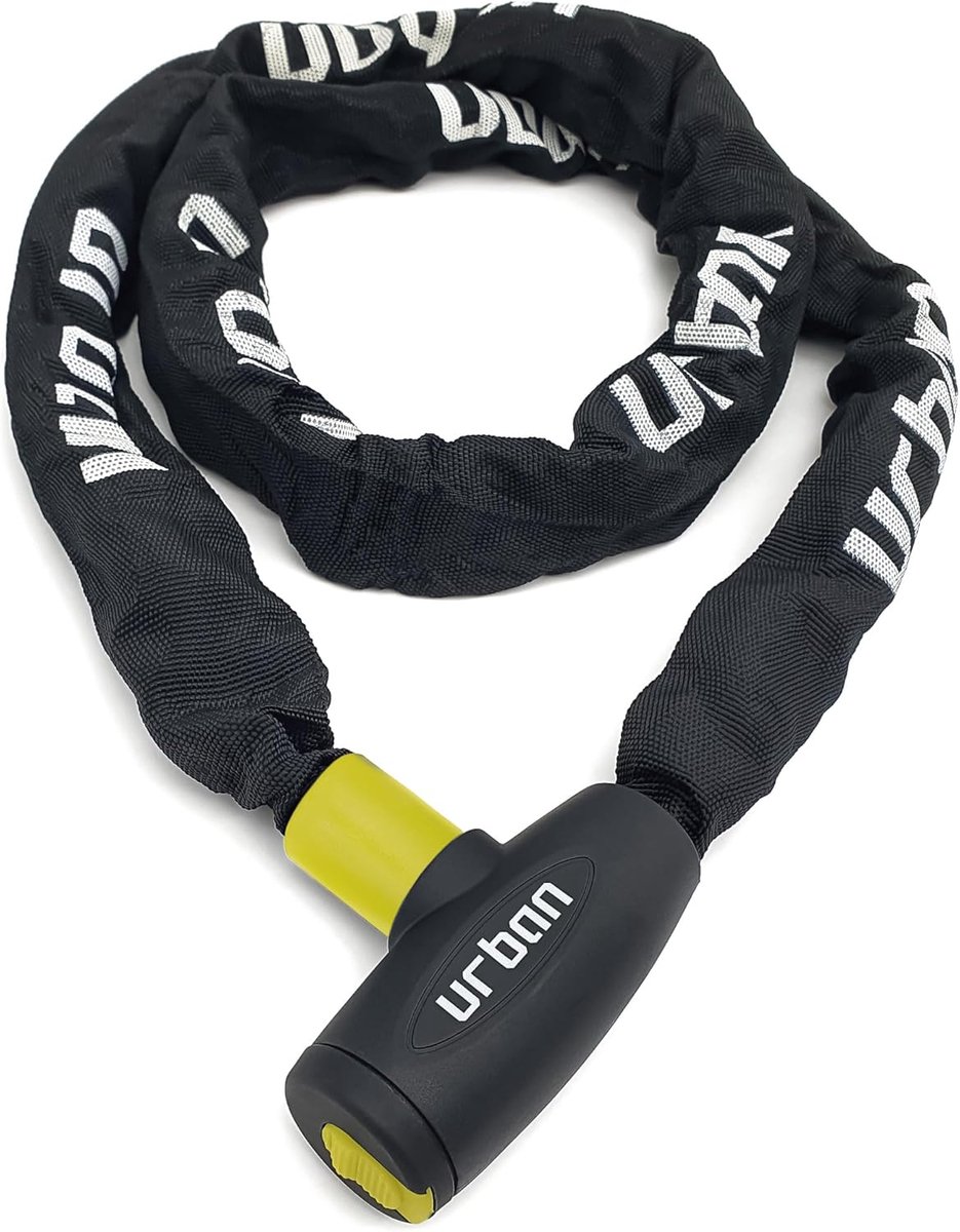 SnelShoppen - Lichtgewicht 170cm Anti-diefstal Ketting voor Scooter en Fiets - 8mm Verstevigd Staal met Nylon Bescherming - Ideaal voor Buitengebruik
