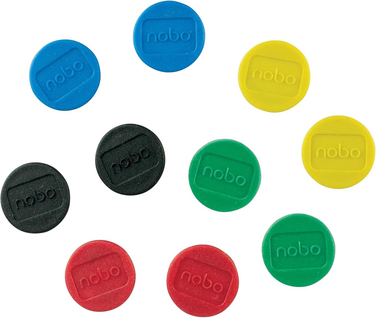 Thijox - Magnetische Whiteboard Magneten 10 pak 24mm Gekleurde Magneten voor Whiteboards, School, Kantoor, Creatief Gebruik, Ideaal voor Presentaties
