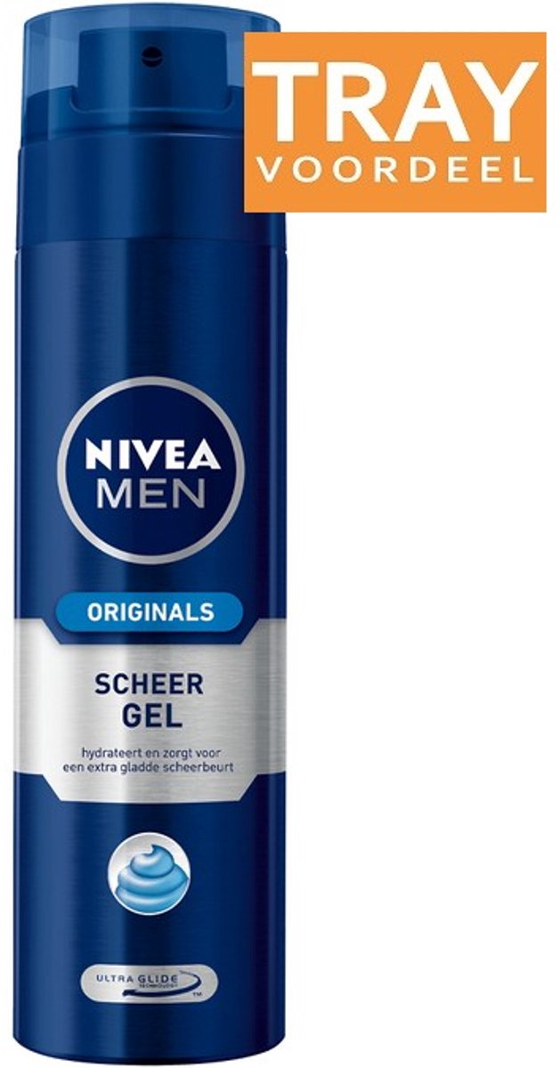 NIVEA MEN ORIGINALS VOCHTINBRENGENDE SCHEERGEL 12 X 200 ML