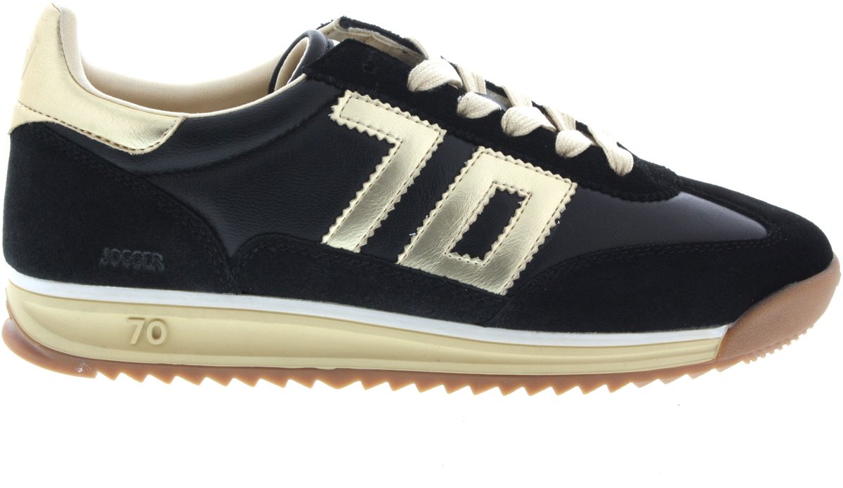 Dames Sneakers Back70 Back70 Back70 Jogger N01 Black/gold Zwart - Maat 39