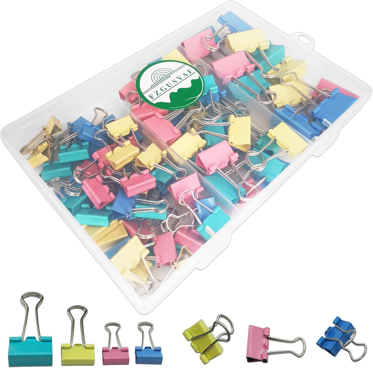 SnelShoppen - 85pcs Vouwbare Paperclips 15mm 19mm 25mm Kleurrijke Klemmen - Perfect voor Kantoor en School - Ideaal voor Folders, Documenten en Presen