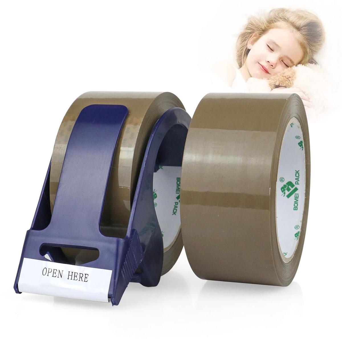 Thijox - Pakkettape Bruin 48mm x 66m - Geluidsloze Verpakkingstape voor Verhuizing, Verzending en Dozen - Set van 2 Rollen Plakband voor Pakketbanden