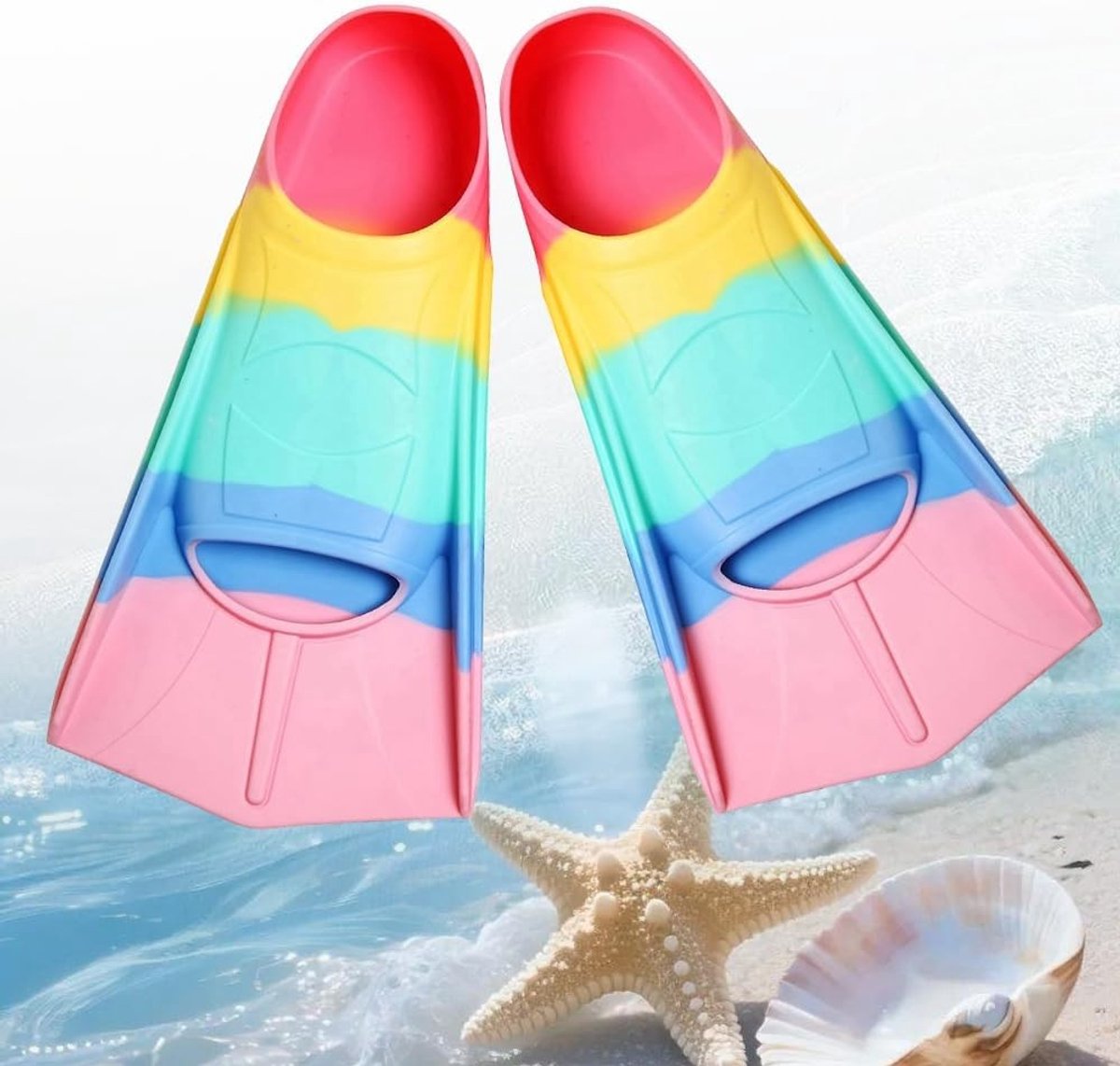 Korte Zwemvins van Siliconen voor Kinderen - Ideaal voor Snorkelen, Duiken en Training - Maat 30-32