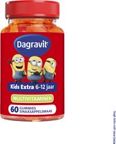 Dagravit Kids Vitaminions multivitaminen 6-12 jaar - Vitamine C ondersteunt de natuurlijke weerstand - Vitamine D ter ondersteuning van de normale groei - 60 gummies