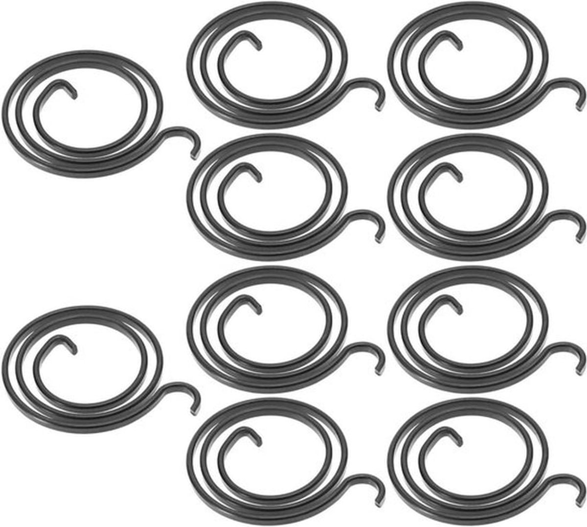 - Draaiveren voor deurgrepen - DIY deurgreepveerreparatieset - Accessoires linker- en rechterhand - Binnendeurgrepen - 36,5 x 27,5 mm - Vervangende veer - Geschikt voor deuren - Zilverkleurig - Deuraccessoires