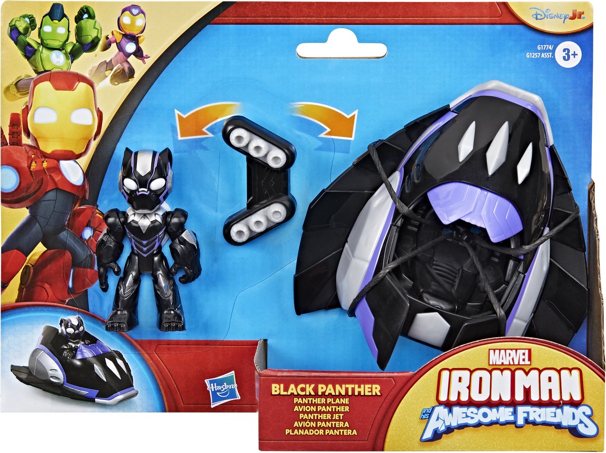 Marvel Iron Man and His Awesome Friends Black Panther Plane