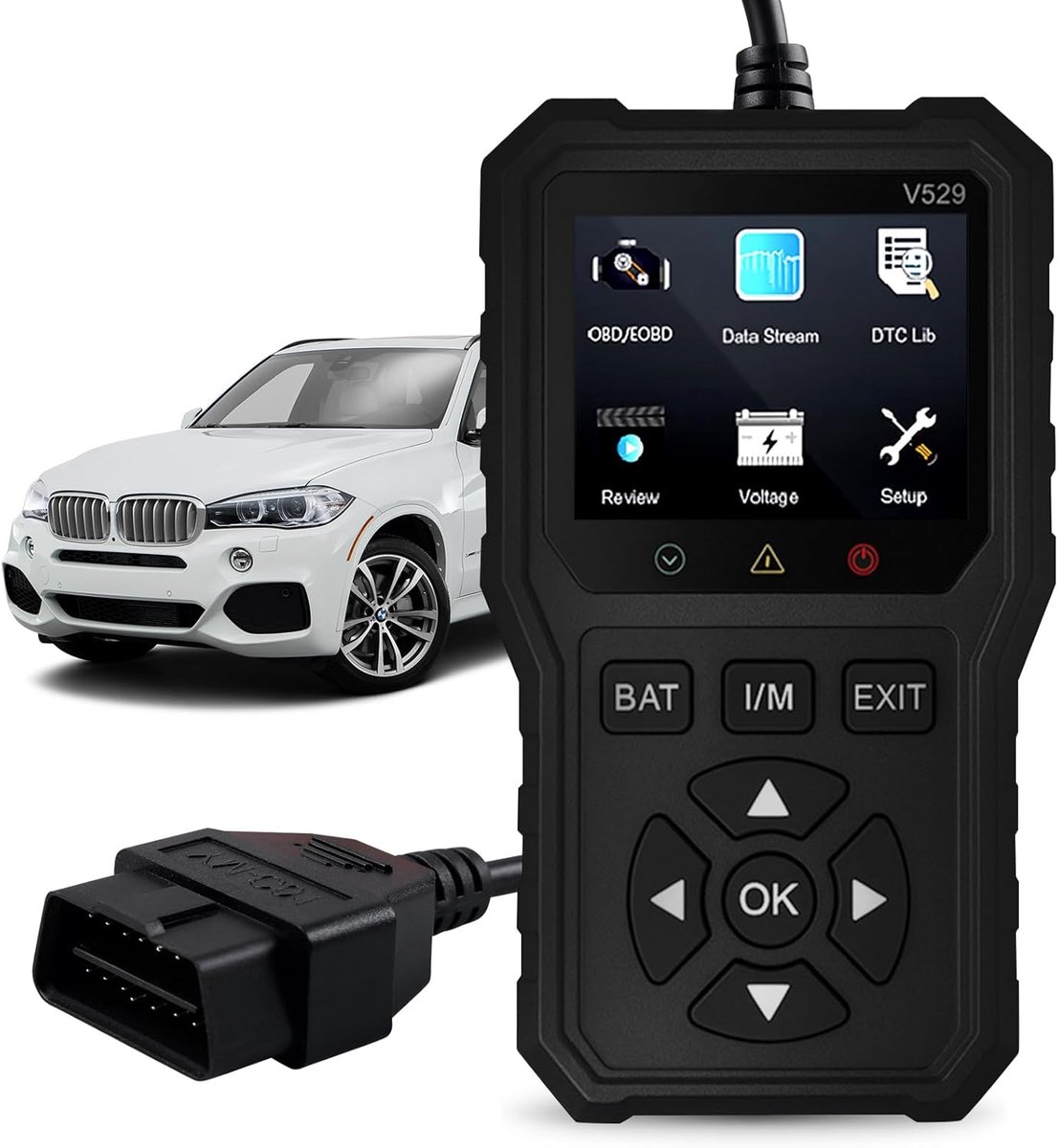 SnelShoppen - Professionele OBD2 Diagnosetool met Foutcode Lezer, Live Data Weergave, Resetfunctie en Ondersteuning voor Alle Voertuigen
