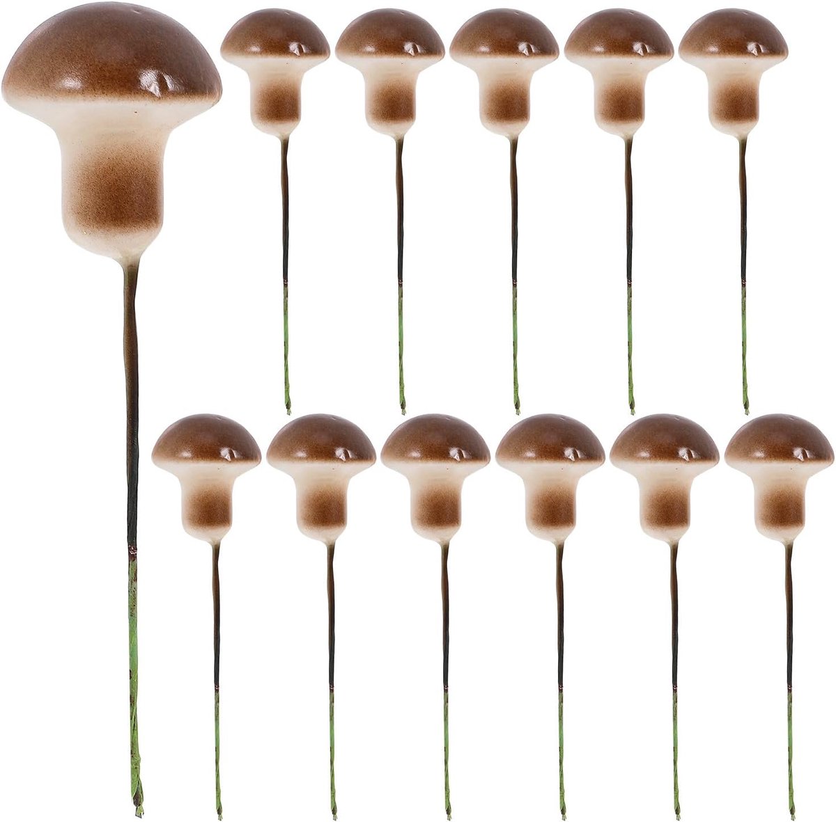 SnelShoppen - 50 Stuks Mini Paddenstoelen, Schuim Molden voor Succulenten Decoratie, Micro Landschap, Tuin Decoratie, Feestelijke Taart Deksel, Tuinfe