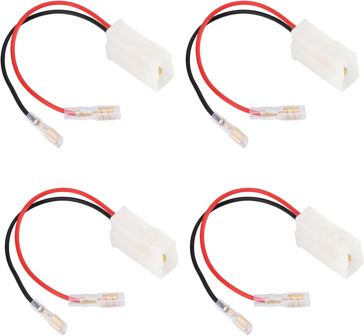 SnelShoppen - 4 Stuks Auto Speaker Plug Adapter 15cm Geschikt voor Ford Fiesta Mk5 Mk6 Cougar Escort Explorer