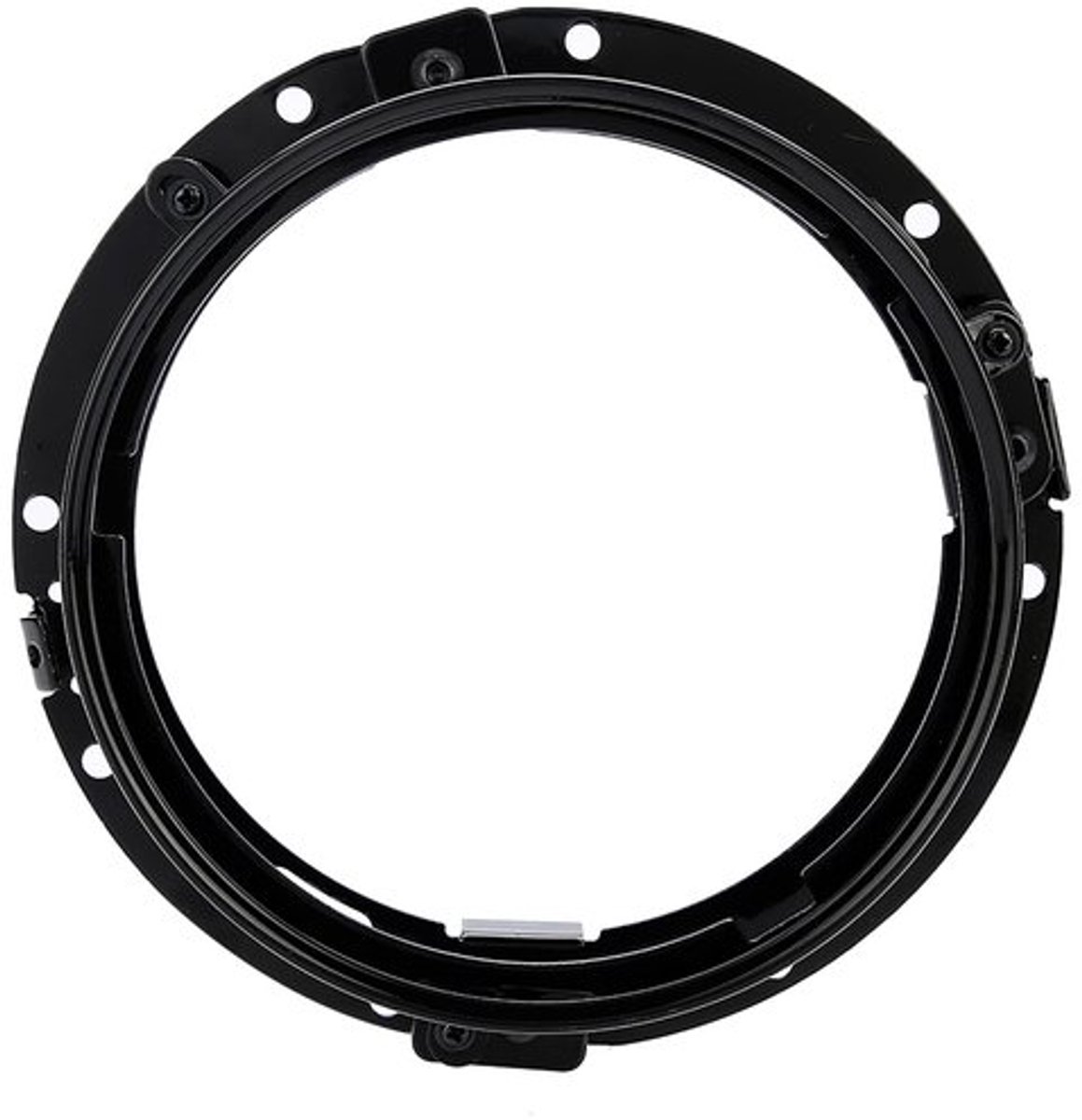 Koplamphouder 7 Inch - Zwarte Aluminiumlegering - Ronde