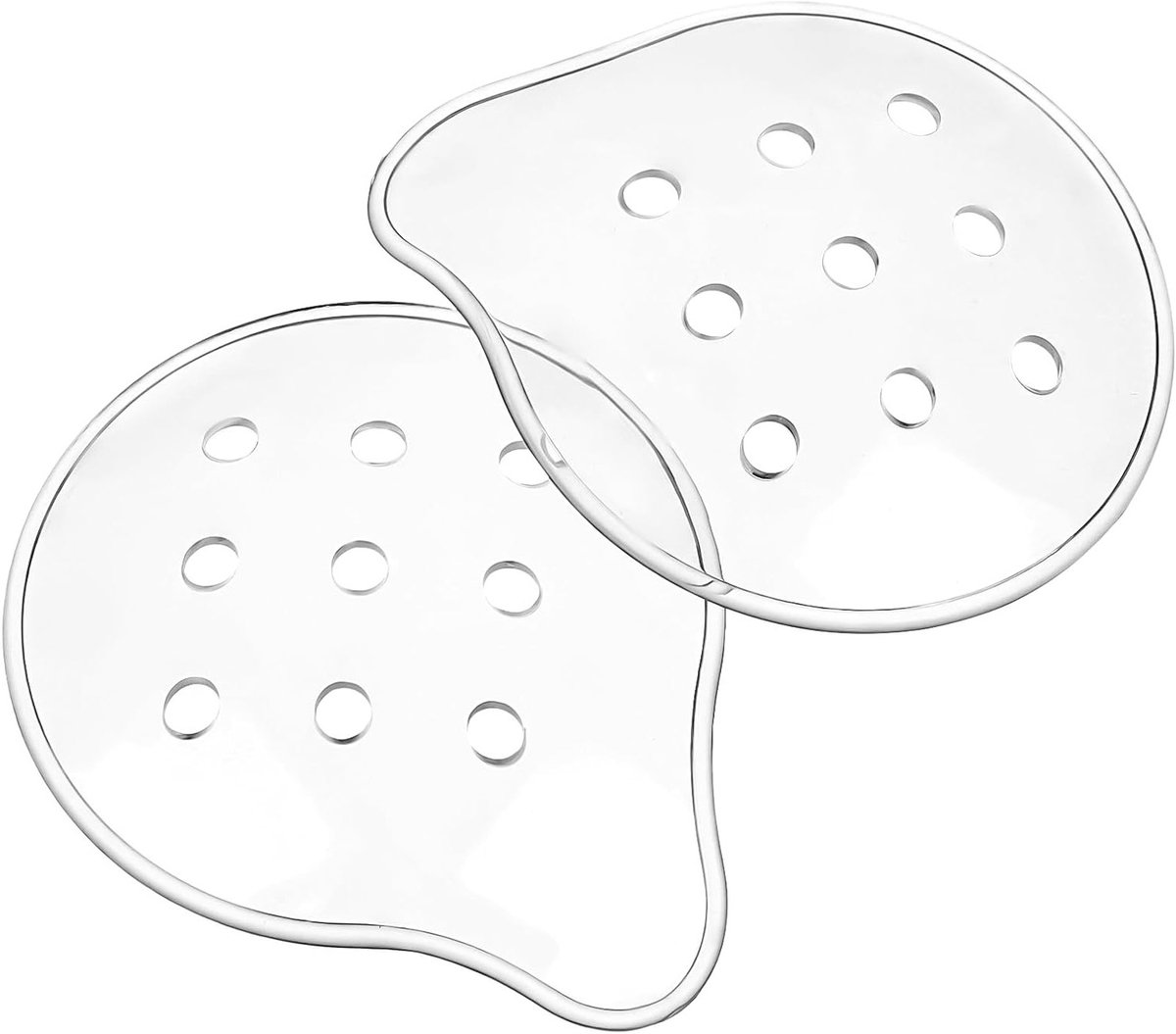 Ademende Oogpleisters met 9 Gaten - 2 Stuks Transparante Oogbedekking voor Herstel na Oogoperatie, Ventilatie en Oogbescherming bij Staarherstel
