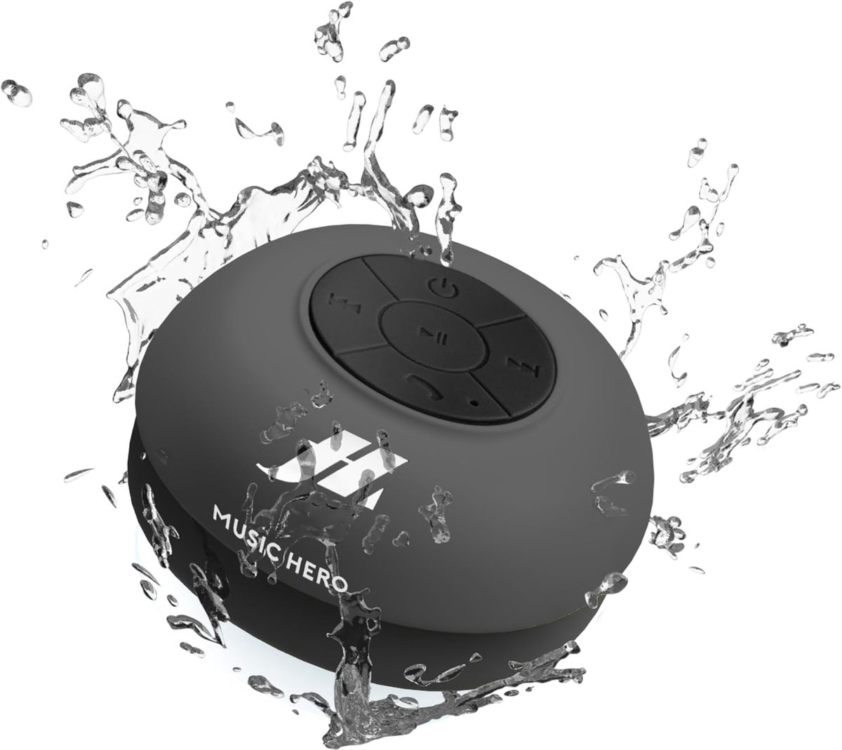 SnelShoppen - Draagbare 3W Bluetooth Speaker met Zuignap, Waterdicht, Microfoon, Muziek & Oproep Bediening voor Douche, Badkamer, Keuken, Zwembad, Fee