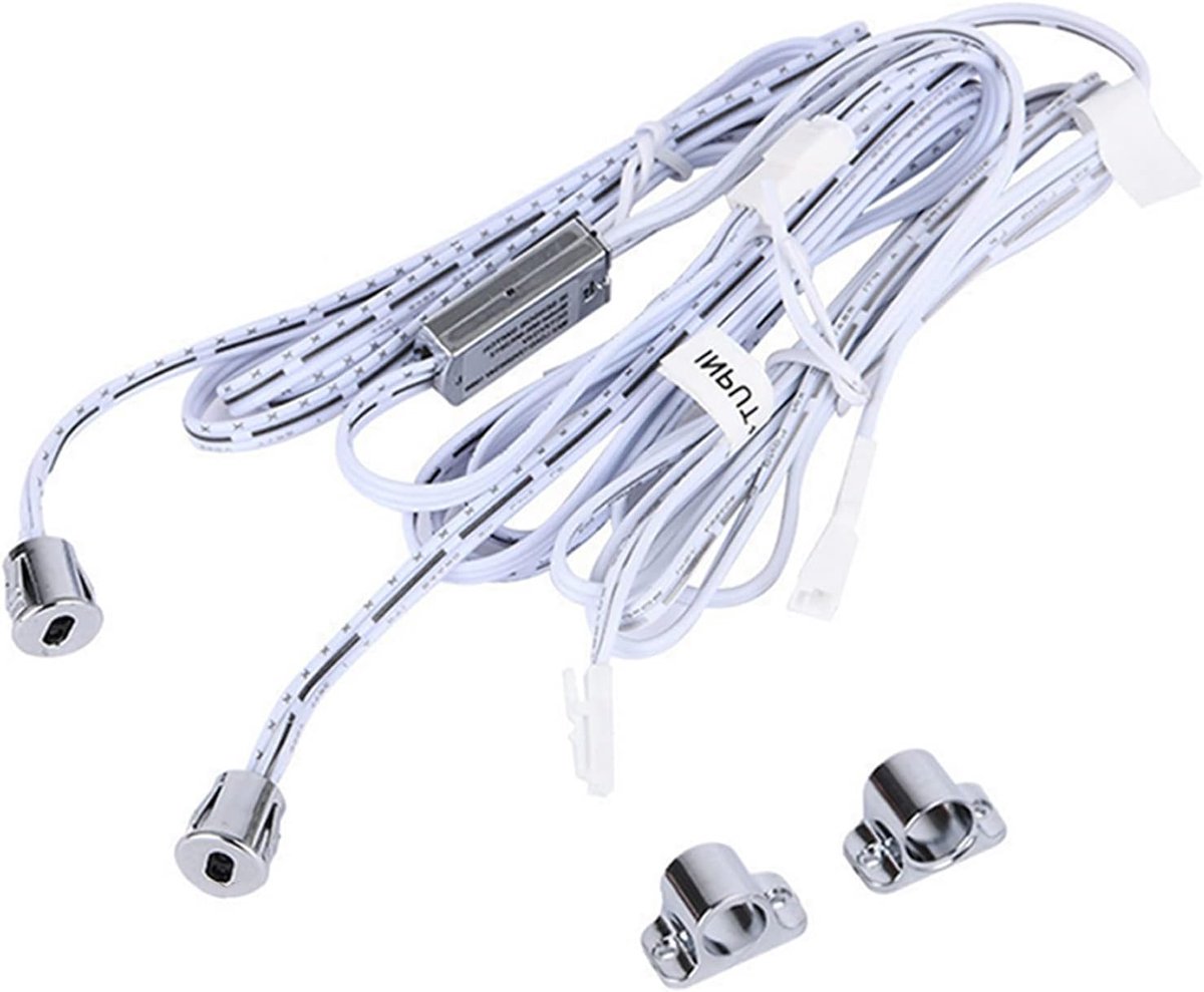 SnelShoppen - Mini Cabinet Door Geactiveerde Lichtschakelaar Bewegingssensor Binnen, DC 12V/24V 4A LED Sensoren, Dubbele Deur Controle voor Kastenverl
