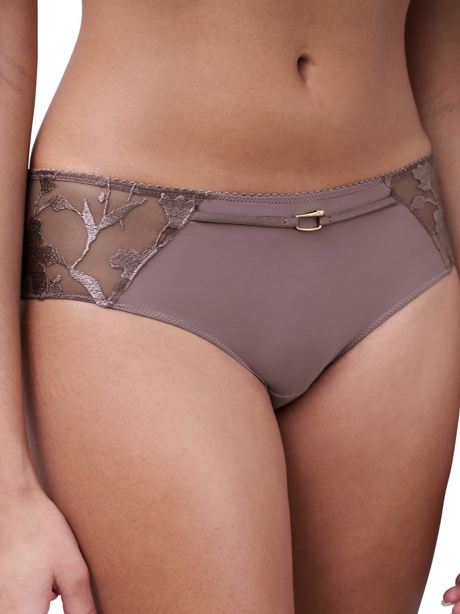 Chantelle - Idyll Shorty Muscade - maat 38 - Paars/Taupe