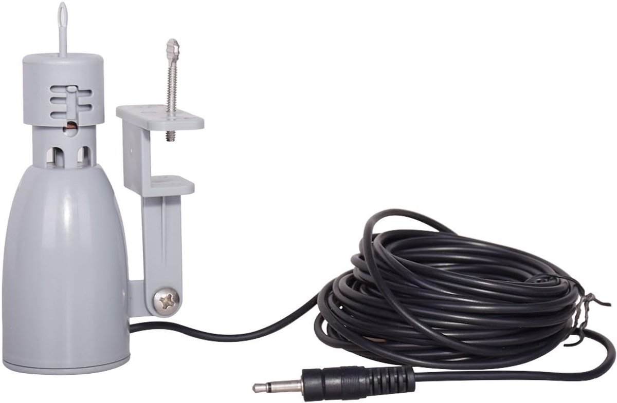 SnelShoppen - Mini-click regen sensor voor irrigatie, waterbesparing, instelbare neerslagniveaus, 7m kabel, eenvoudig te monteren in tuin, zonder batt