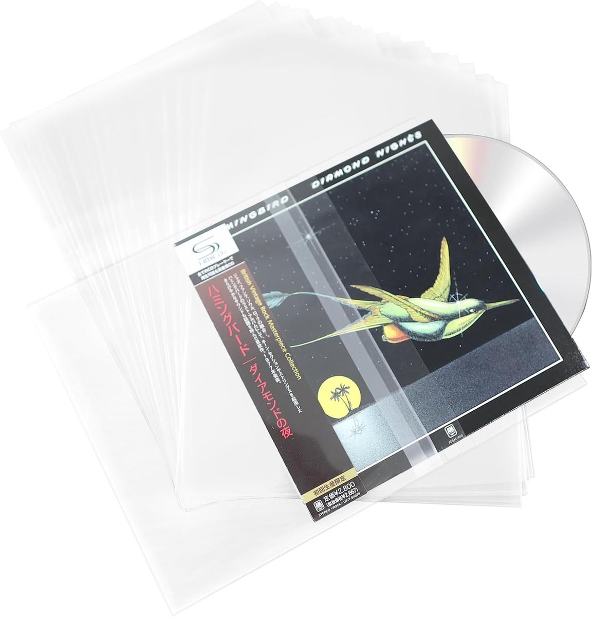 SnelShoppen - 50PCS Resealable Plastic Sleeves voor Mini LP SHM-CD - Dikke 4.7 Mil Beschermhoezen - Transparante Vinyl Covers voor CD Collectors