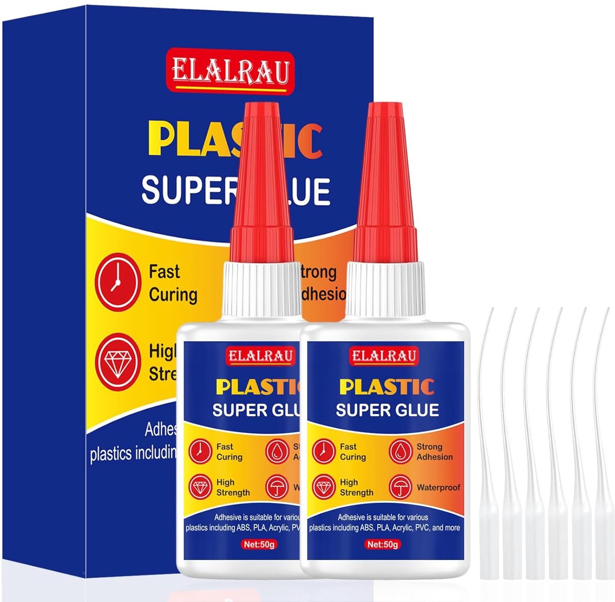 Thijox - Extra Sterke Kunststof Lijm 100g - Waterbestendig & Hittebestendig - Transparante Secondelijm voor Kunststof, Modelbouw, Acryl, ABS, PVC, 3D-