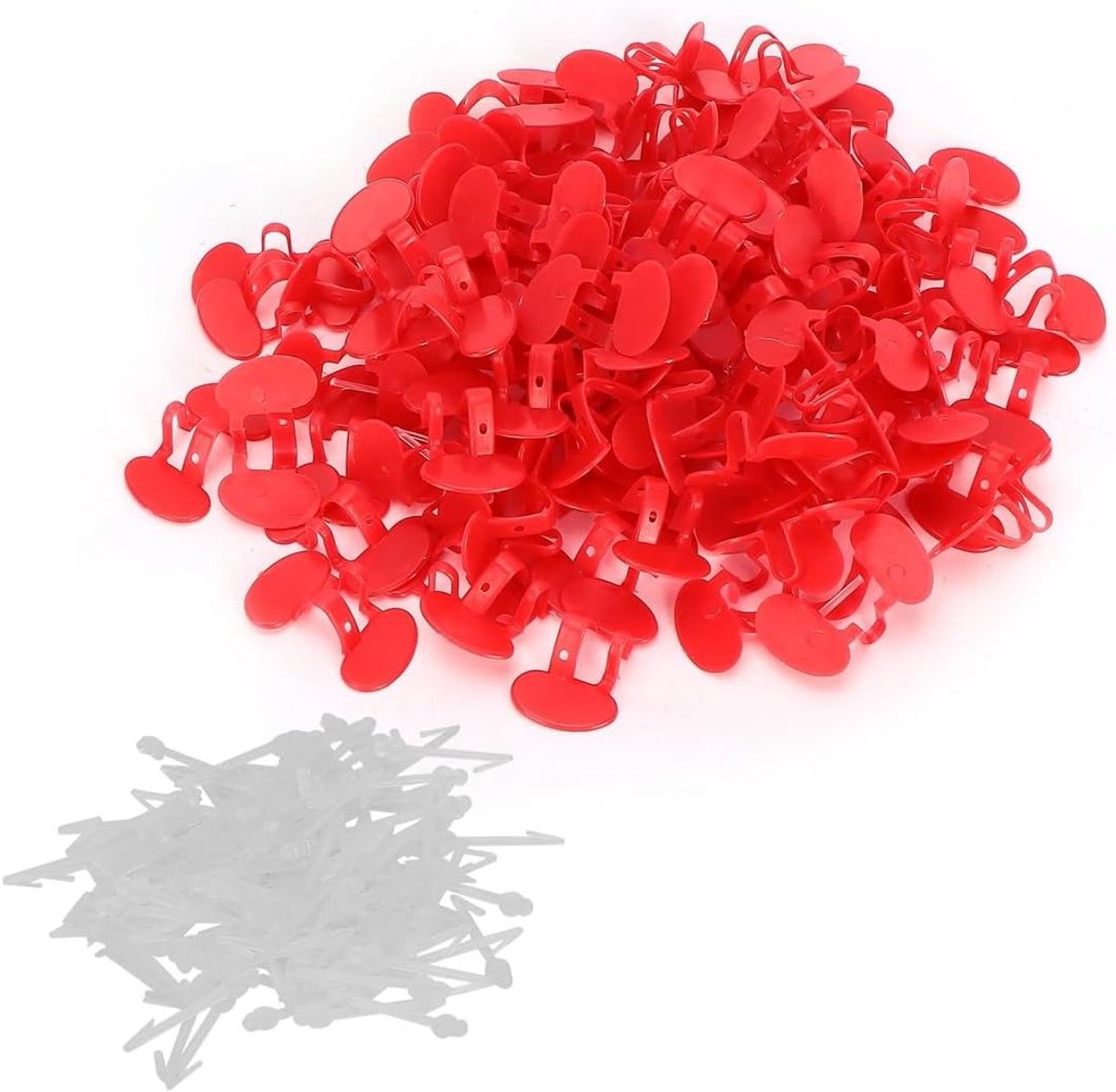 75 Stuks Kippenbril voor Oogbescherming - Plastic Zonnebril voor Kippen - Anti-Pik Bril voor Pluimvee en Landbouwgebruik, Zilver, XS