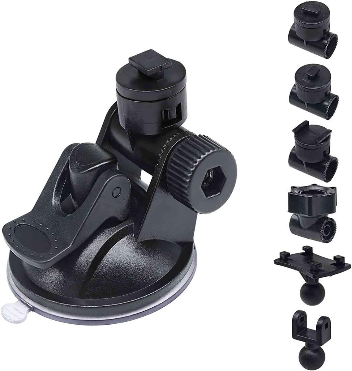 SnelShoppen - S40 Dash Cam Suction Cup 3e Generatie met 10 Stuks 360 Rotating Joints voor Dashcams, DVR, GPS, Universeel Compatibel, Ideaal voor Auto,