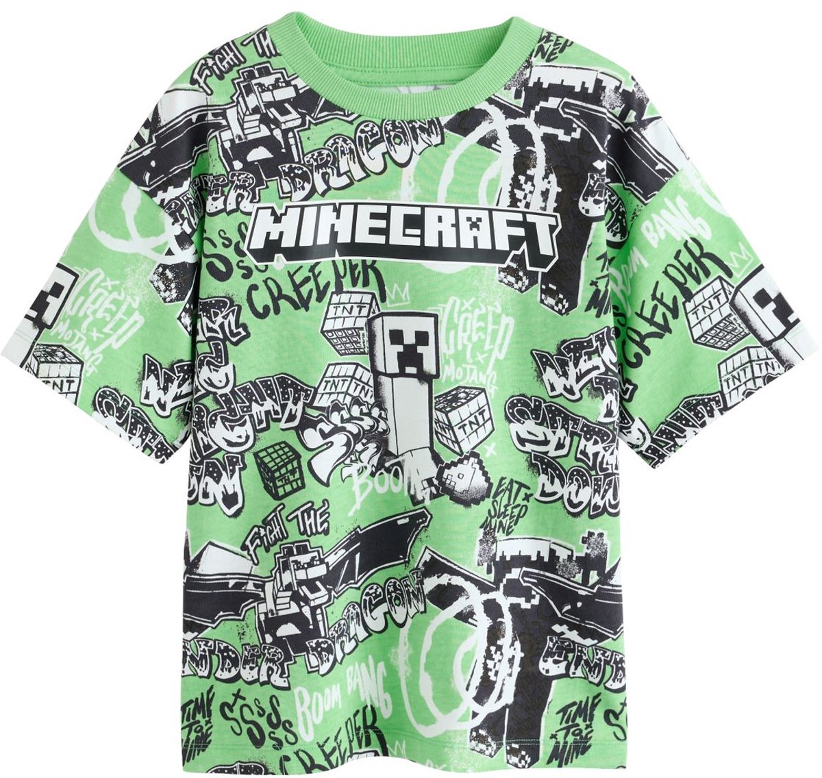 Next - Jongens - Minecraft T-shirt - Groen