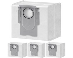 4x Stofzuigerzakken geschikt voor Roborock Q10 S5 / Q10 S5+ / Q10 X5 / Q10 X5+