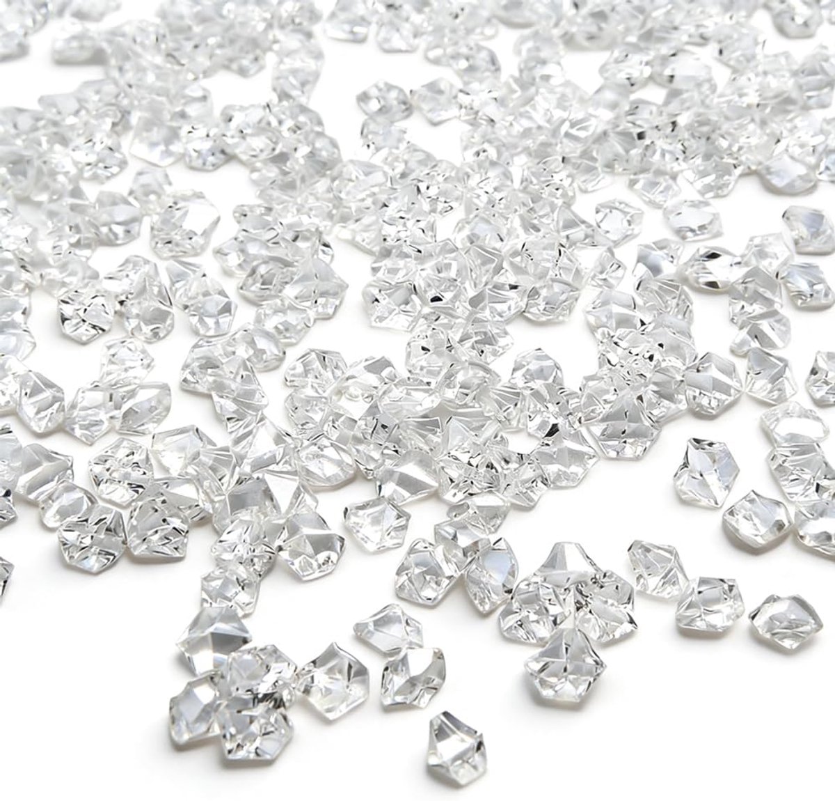 SnelShoppen - 900pcs Heldere Plastic IJsblokjes, Herbruikbare IJsblokjes, Decoratieve Diamanten voor Vazen, Bruiloft Decoratie, Fotografie Props, 12 x