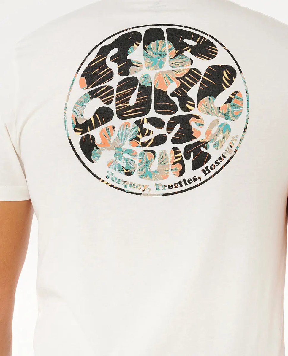 Rip Curl Wettie Passage Icon TEE - Bone