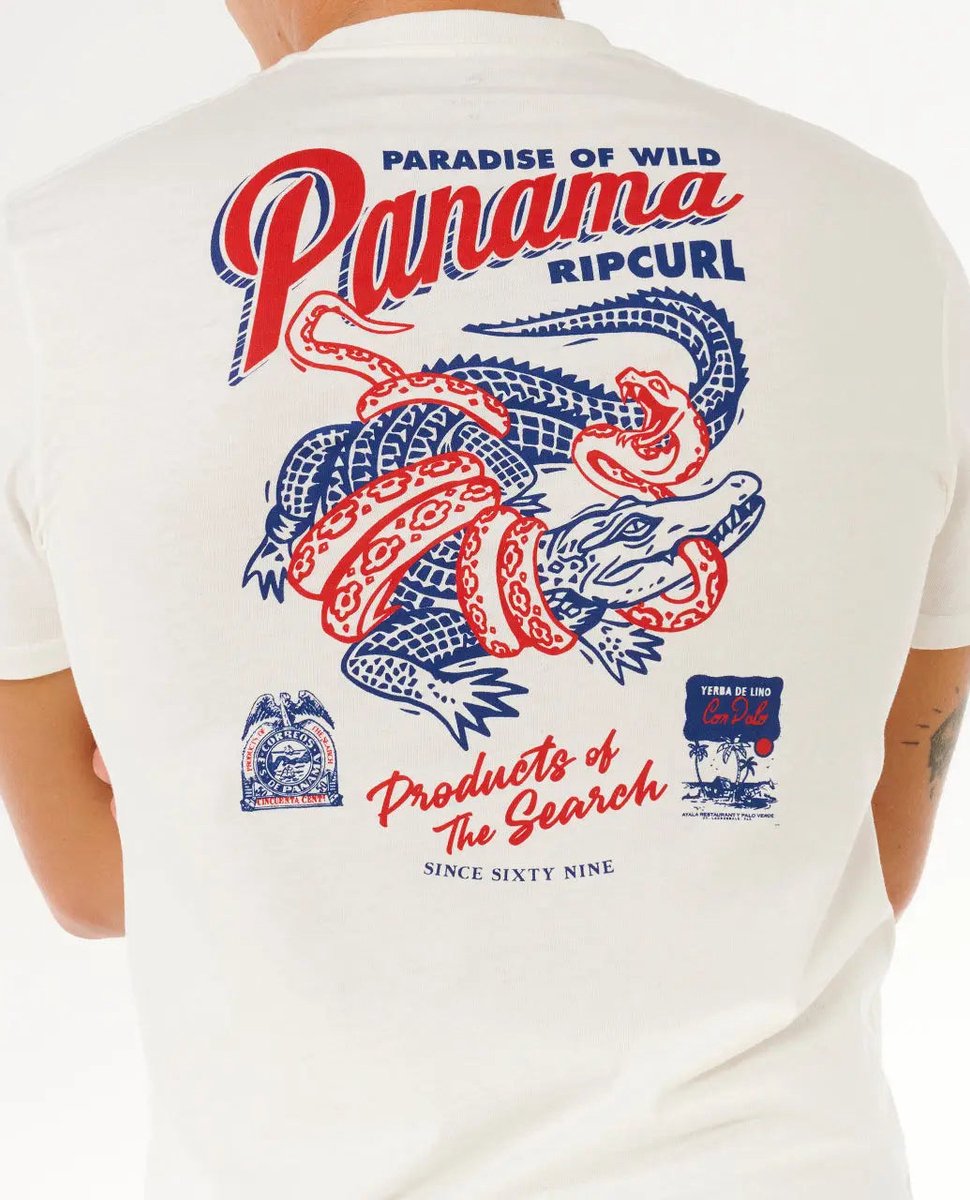 Rip Curl Desti Animals TEE - Bone