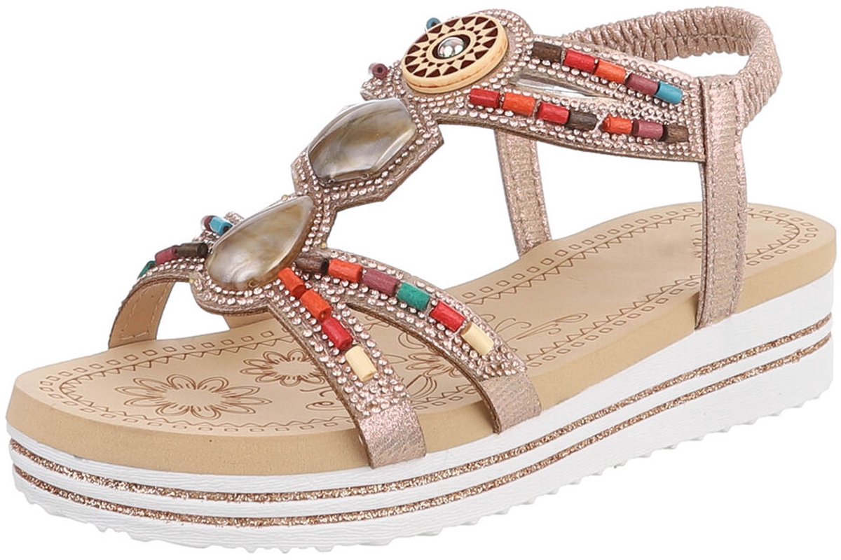 Sandaal - Decoratieve banden - Dames Mt:38
