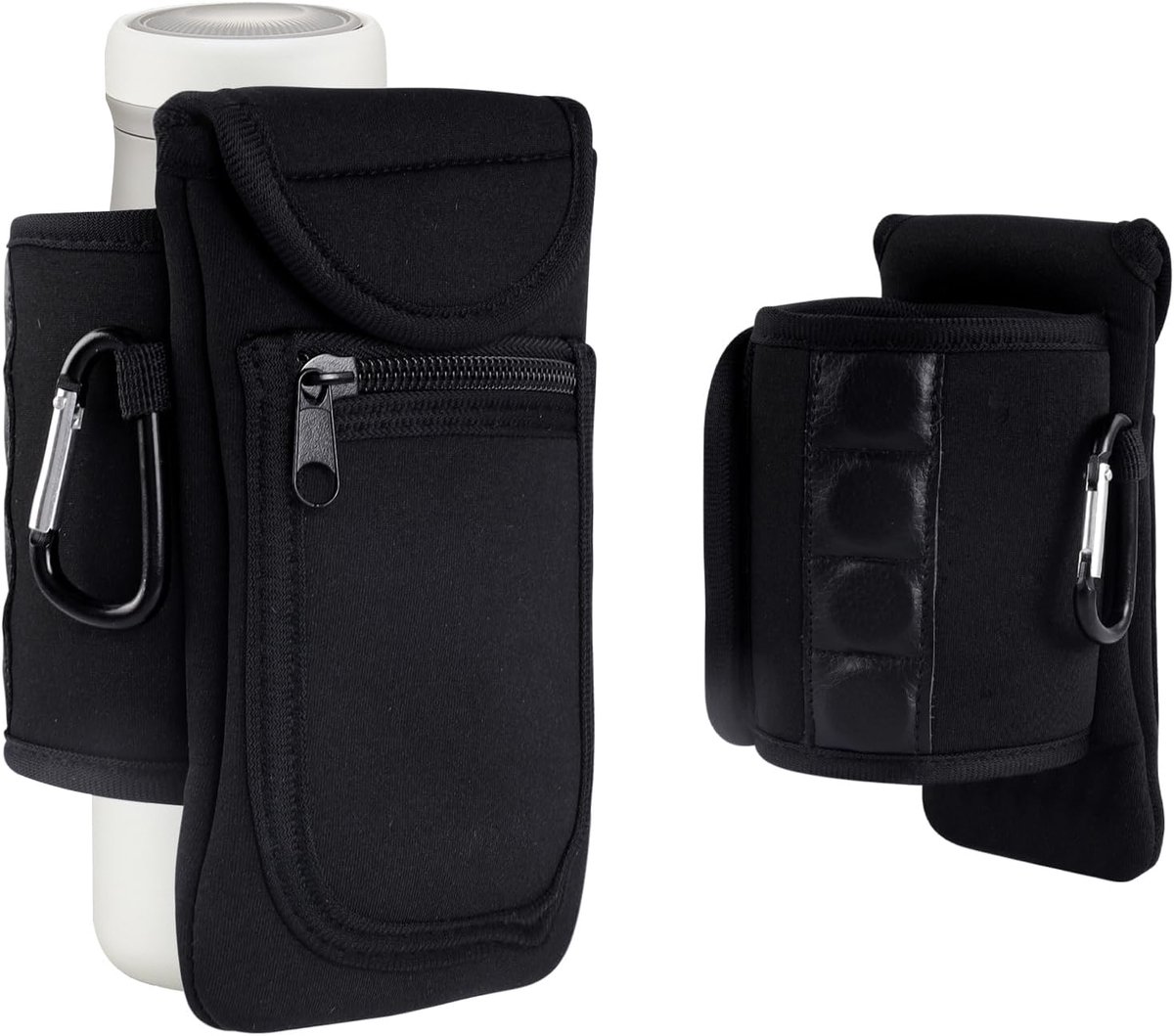 SnelShoppen - Magnetische Gymtas voor Fitnessaccessoires - Neopreen Sporttas met Sterke Magneten voor Waterflessen 1 & 1,5 Liter, Telefoon, Sleutels e