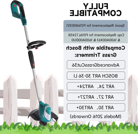 Draadspoelen voor Grastrimmers, 6 Spoelen en 2 Dekselsets voor Efficiënt Gras Trimmen — afbeelding 2