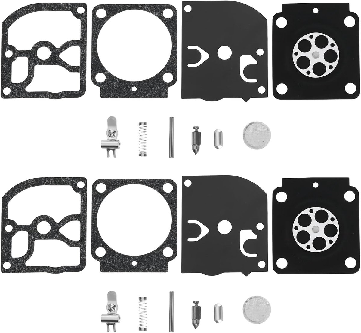 SnelShoppen - Carburetor Gasket Repair Kit 2Set voor Tuinmachines, Compatibel met HS 81 R, HS 86 R, Zama C1Q-S68, Hoogwaardige Materialen voor Tuinond