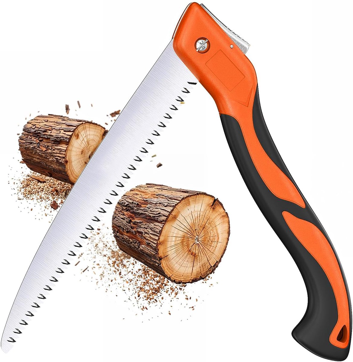 SnelShoppen - Handzaag, Vouwzaag van SK5 Koolstofstaal, Tuinzaag met Gescheurde Tanden, Ideaal voor Hout, Bosbouw, Camping en Tuinwerkzaamheden, Zaagb