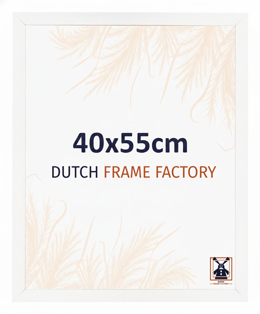 Fotolijst 40x55 cm - MDF - Wit Mat - Benno
