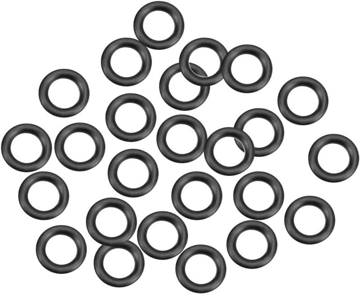 SnelShoppen - 25 Stuks Nitril Rubber O-Ringen 11mm AD 6mm ID 2.5mm Breed, Duurzaam en Temperatuurbestendig voor Drukreinigers en Meer