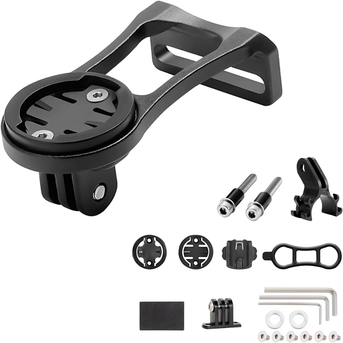 SnelShoppen - Aluminium Alloy Bicycle Holder, Verstelbare Fietscomputer Houder Kit voor Racefiets, Compatibel met Garmin Edge, Wahoo, Bryton, Cateye,
