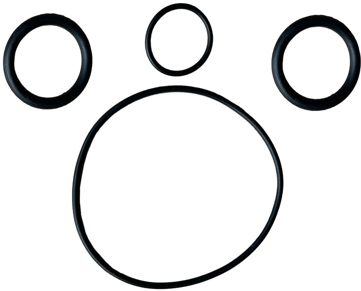 SnelShoppen - 4-delige O-ring kit voor waterpomp reparatie, inclusief afdichtingen, impeller en as, geschikt voor spa en zwembad, nieuw, snelle verzen