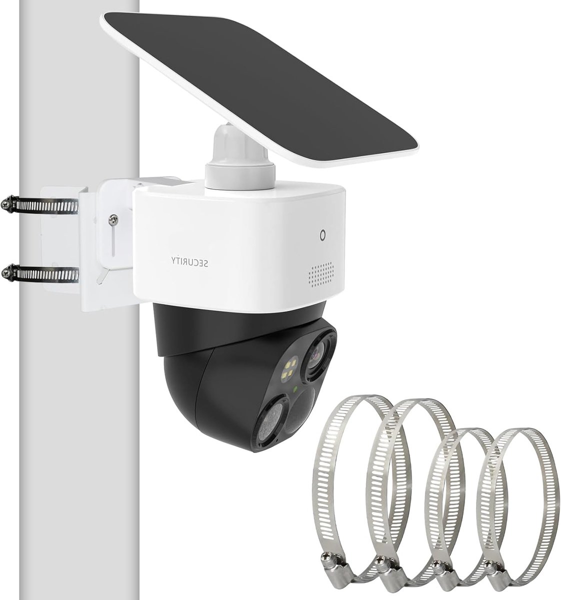 SnelShoppen - Camera Mount Beugel voor Eufy SoloCam S340/E30/E42 & 4G LTE Cam S330 - Verstelbare Muurbeugel, Hoekhouder, Poolmount, Wandhouder, Camera